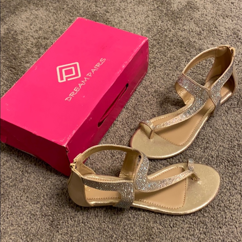 Gold Dream Pairs flats.